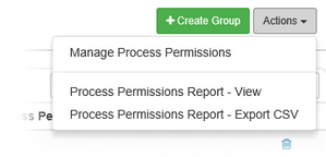Manage Process Permissions Option