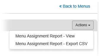 Menu Assignment Options
