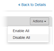 Actions Menu Options