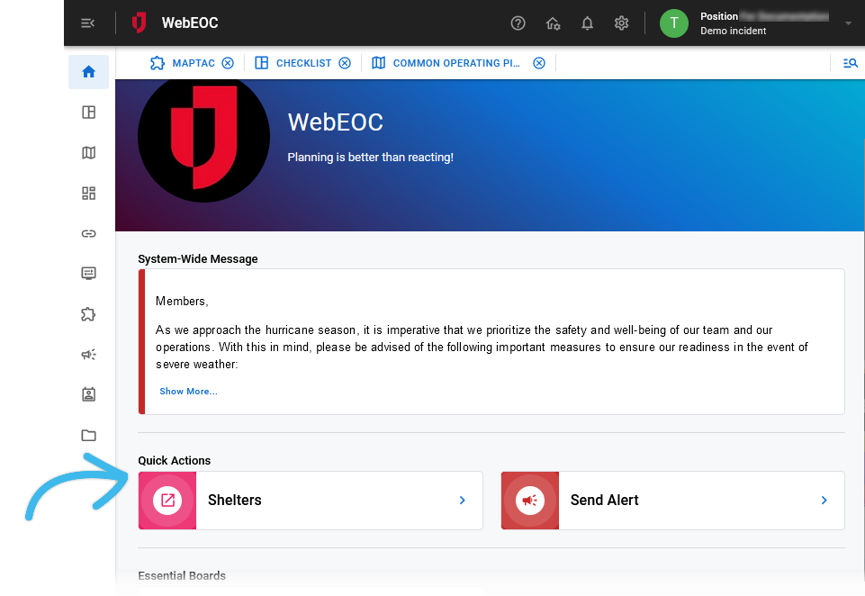 Quick Actions Example