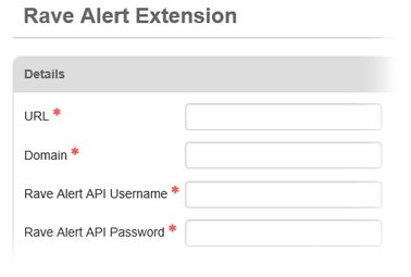 Rave Alert Extension