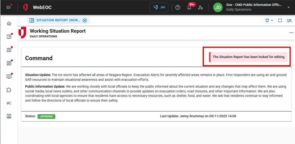 Contributor section locked for editing