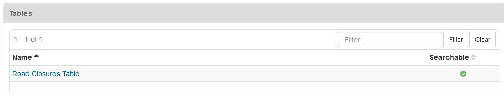 Select the Table Name
