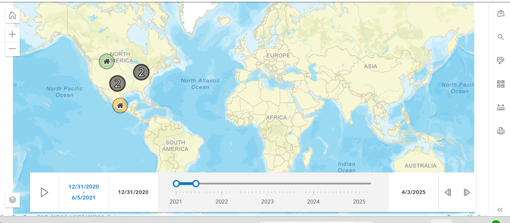 Click to enlarge image Time Slider on a map
