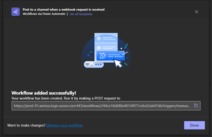 Microsoft Teams copy URL