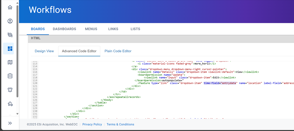 Click image to enlarge Time Slider feature tag with time field attribute