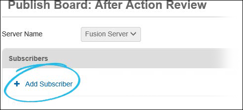 Add subscriber option