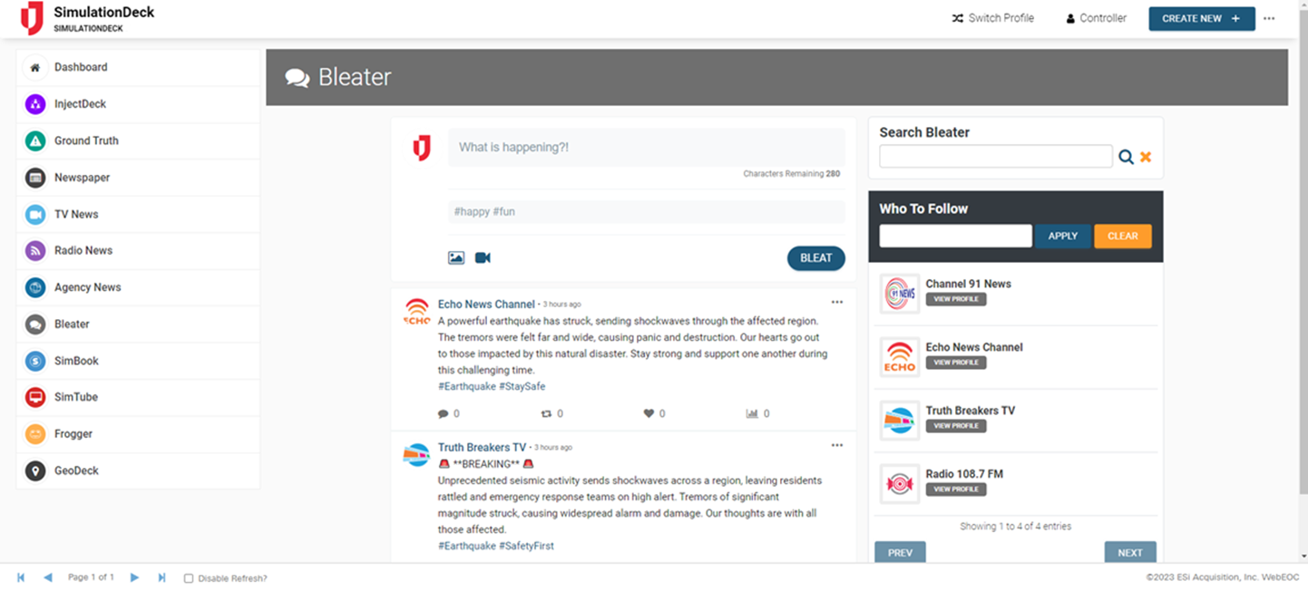 SimulationDeck Bleater SimulationDeck Bleater