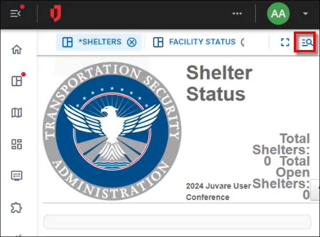 Click image to enlarge WebEOC movile app search menu