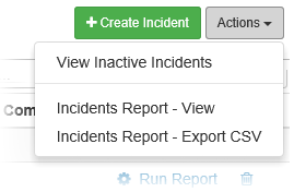 Actions Menu