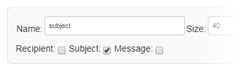Subject Checkbox