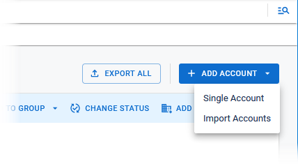 Add Contact Menu