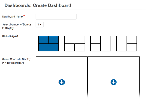 Dashboard: Create Dashboard