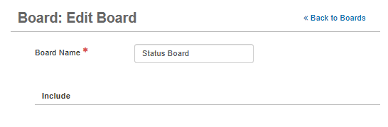 Edit Board Page