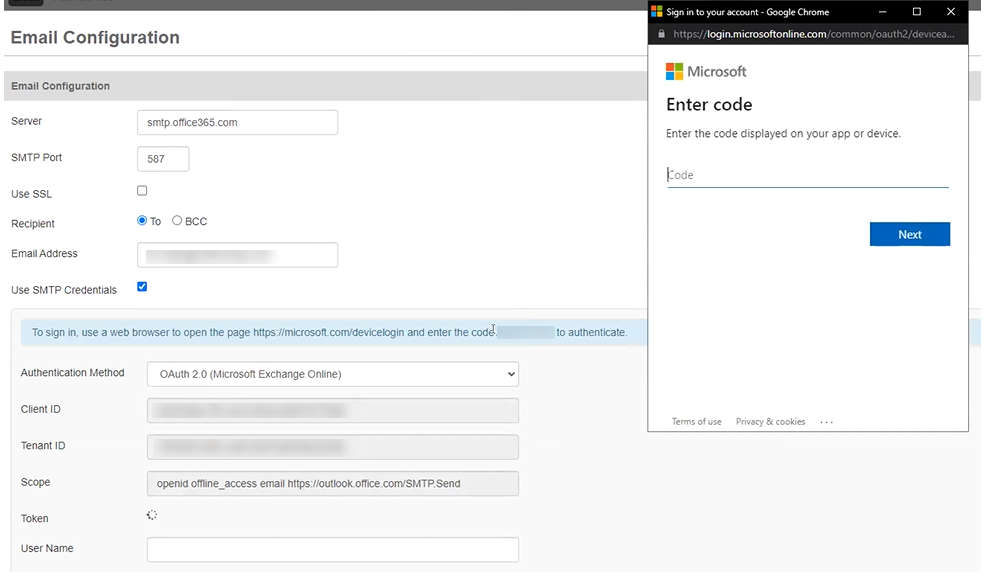 Email Configuration