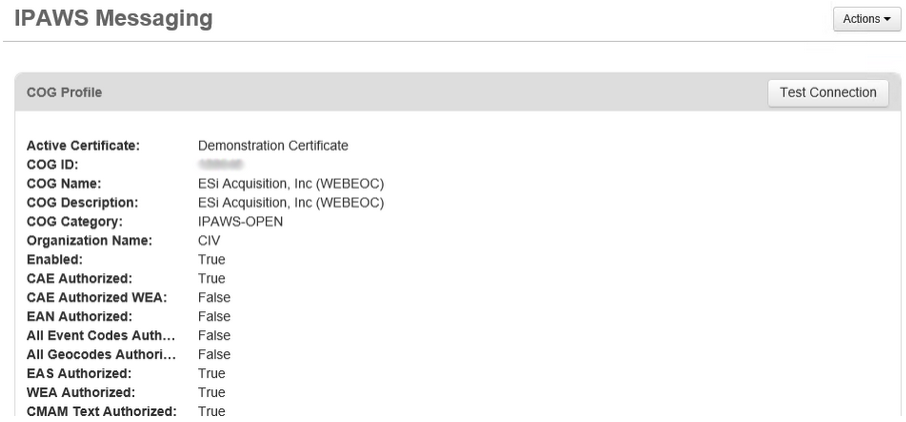 IPAWS Messaging