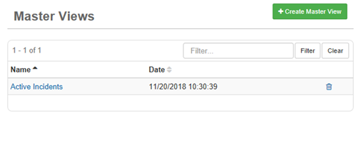 Master Views Page