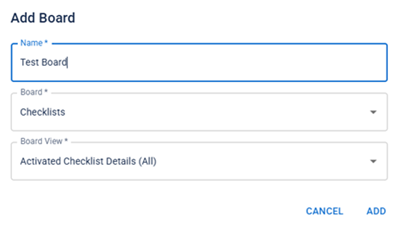 JAI add board dialog JAI add board dialog