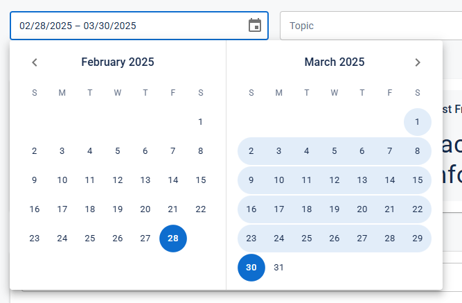 JAI calendar picker JAI calendar picker