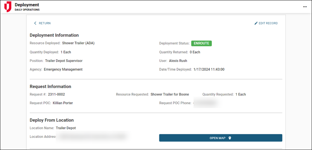 Requests, Inventory and Deployments (RID)