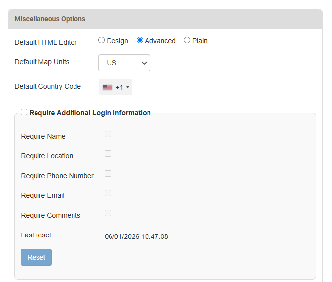 Misxellaneous Options