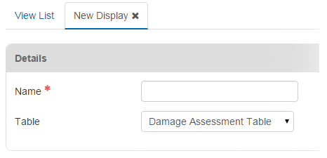 New Display Tab