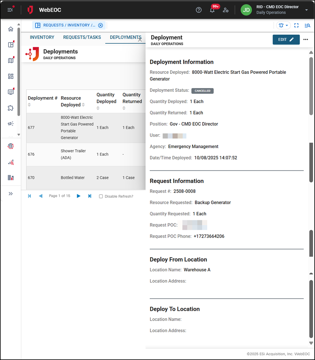 Filter, Search, and View Deployment Records