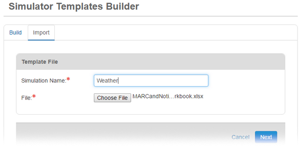 Simulator Templates Builder