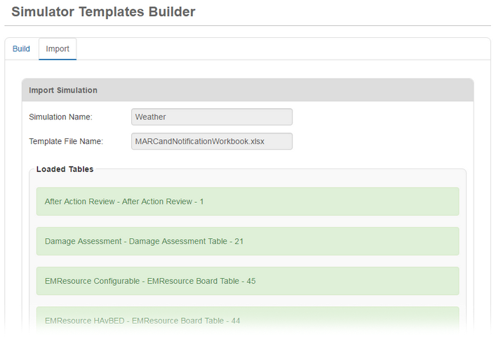 Simulator Templates Builder