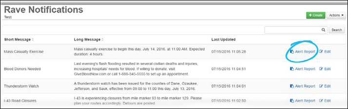 Report link