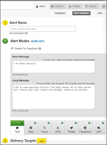Rave Alerts Alert tab