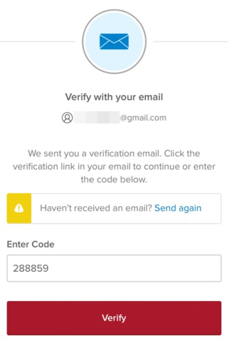 Juvare "Verify with your email" screen.