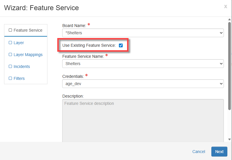 Synchronizing feature services