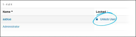 Unlock user option