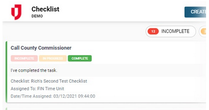 Checklist Board
