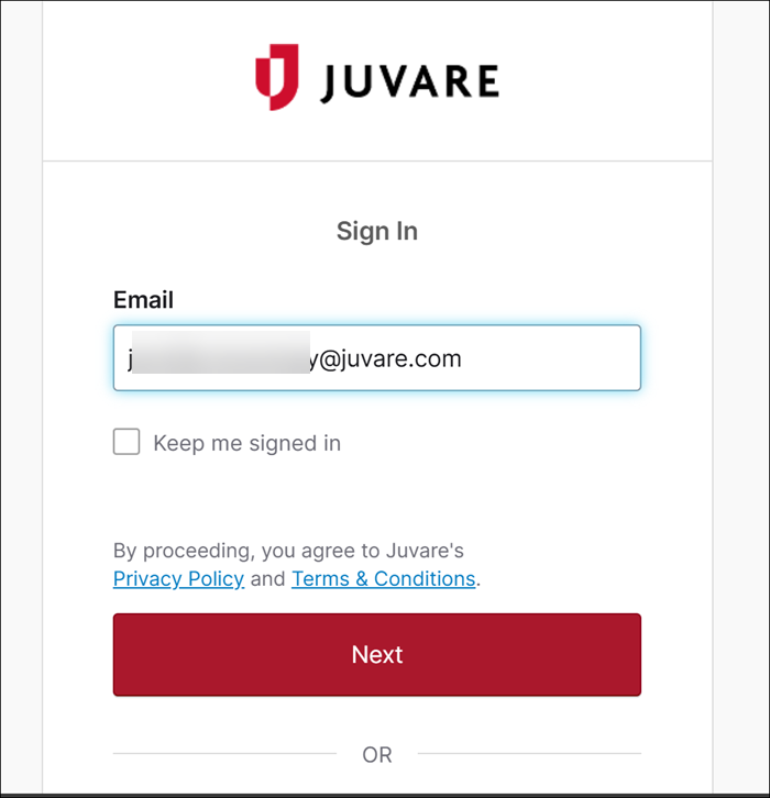 Click image to enlarge Sign in page